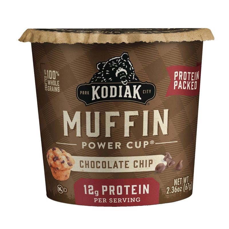 slide 1 of 7, Kodiak Cakes Protein-Packed Single-Serve Muffin Cup Chocolate Chip - 2.36oz, 2.36 oz