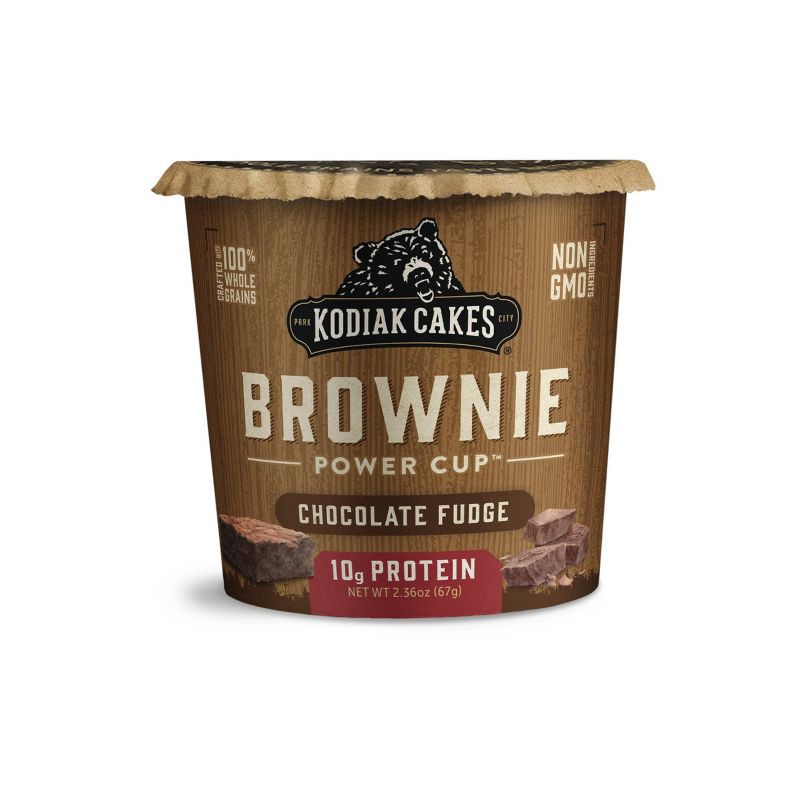 slide 1 of 5, Kodiak Cakes Protein-Packed Single-Serve Brownie Cup Chocolate Fudge - 2.36oz, 2.36 oz