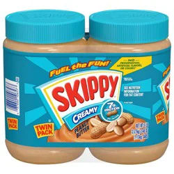 Skippy Creamy Peanut Butter Twin Pack - 80oz / 2pk