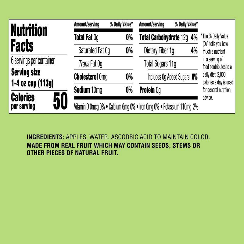 slide 4 of 4, Unsweetened Applesauce Cups - 24oz/6pk - Good & Gather™, 6 ct; 24 oz