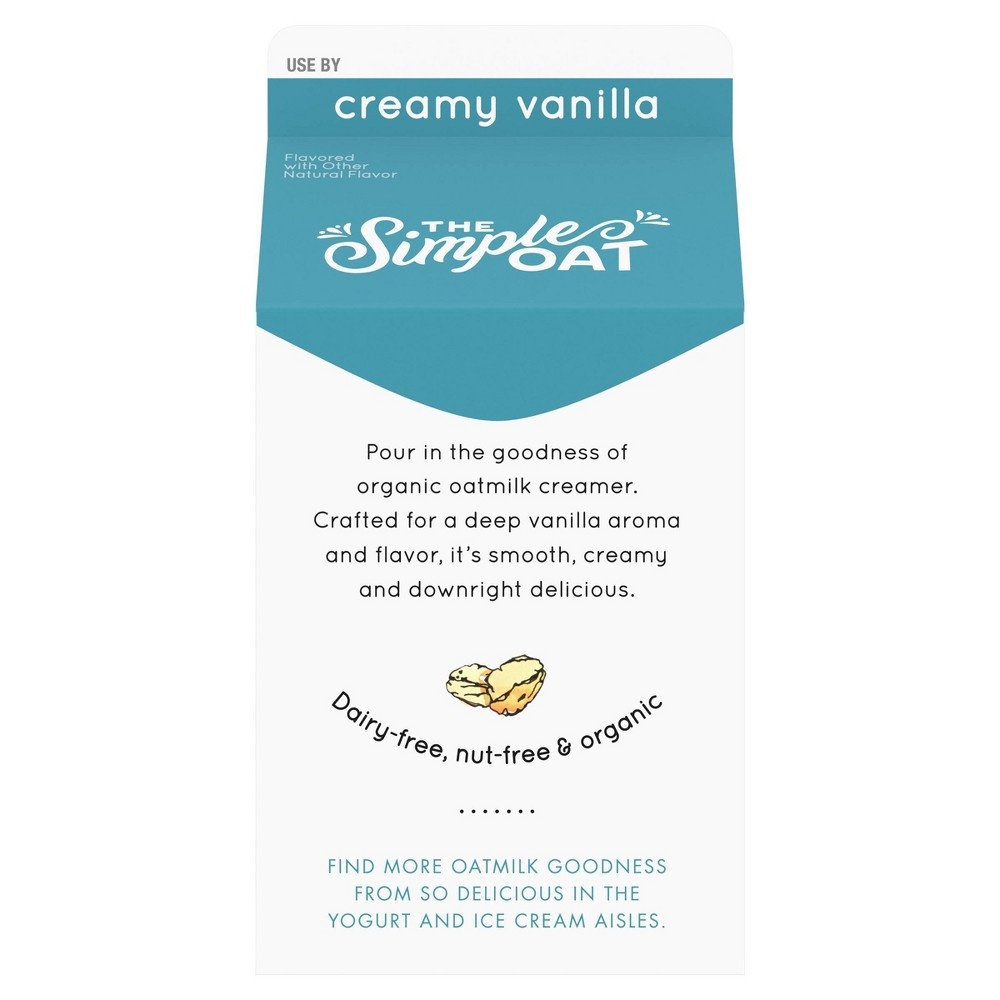 slide 2 of 7, So Delicious Dairy Free Vanilla Oatmilk Creamer - 1pt, 1 pint