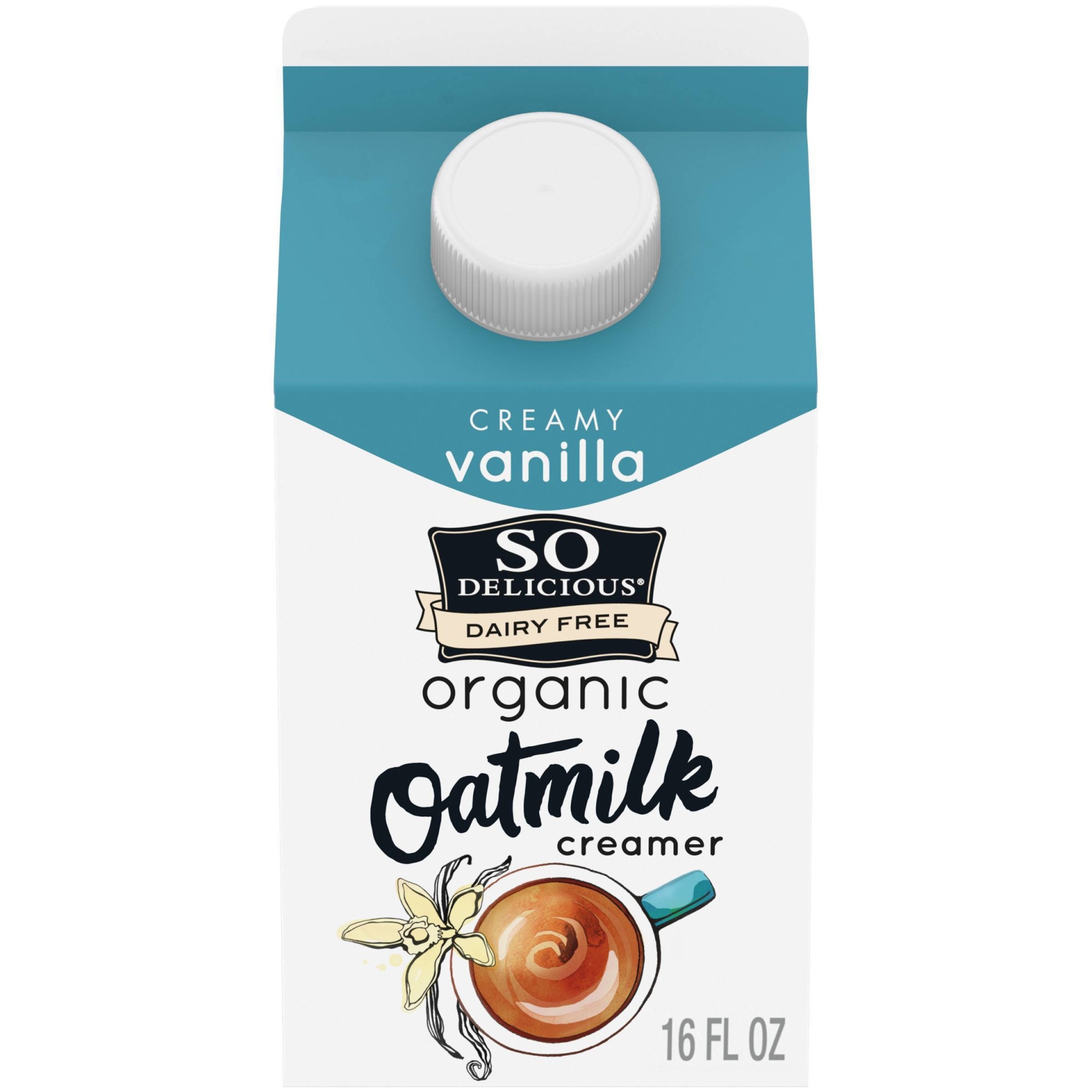 slide 1 of 7, So Delicious Dairy Free Vanilla Oatmilk Creamer - 1pt, 1 pint