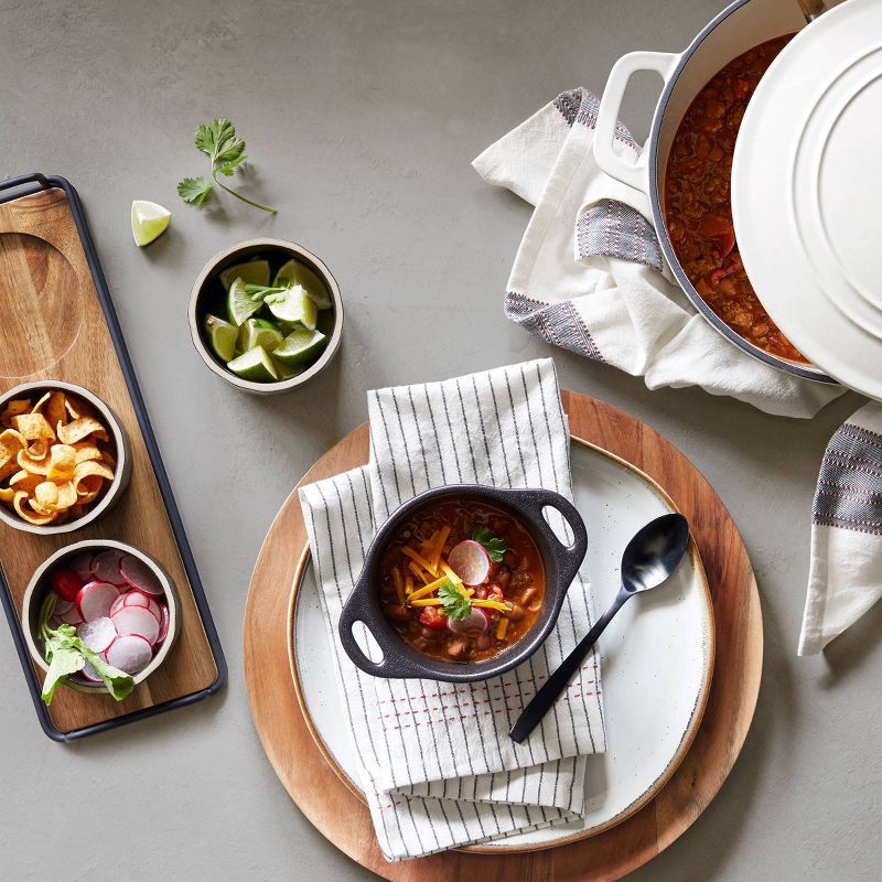 slide 5 of 6, Hearth & Hand with Magnolia 5qt Enameled Cast Iron Dutch Oven Cream - Hearth & Hand™ with Magnolia, 5 qt