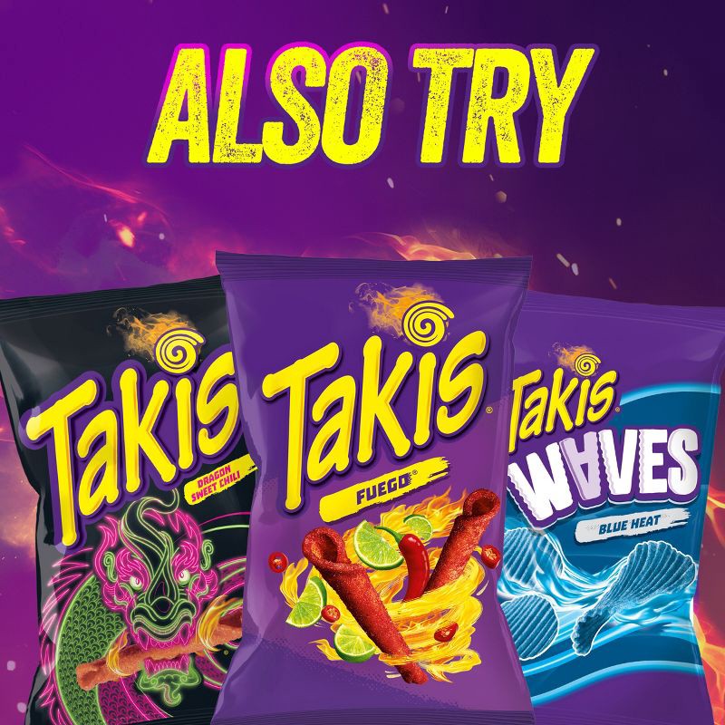 slide 7 of 8, Takis Rolled Blue Heat Tortilla Chips - 9.9oz, 9.9 oz