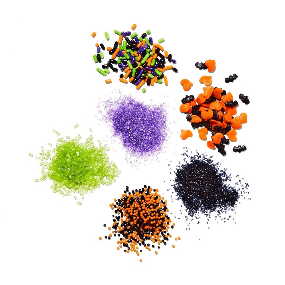slide 2 of 3, Halloween Midnight Fright 6-Cell Sprinkles - 6.9oz - Hyde & EEK! Boutique, 6.9 oz