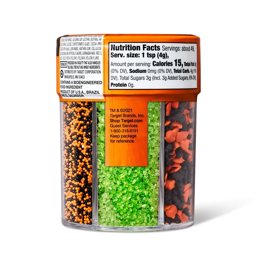 slide 3 of 3, Halloween Midnight Fright 6-Cell Sprinkles - 6.9oz - Hyde & EEK! Boutique, 6.9 oz