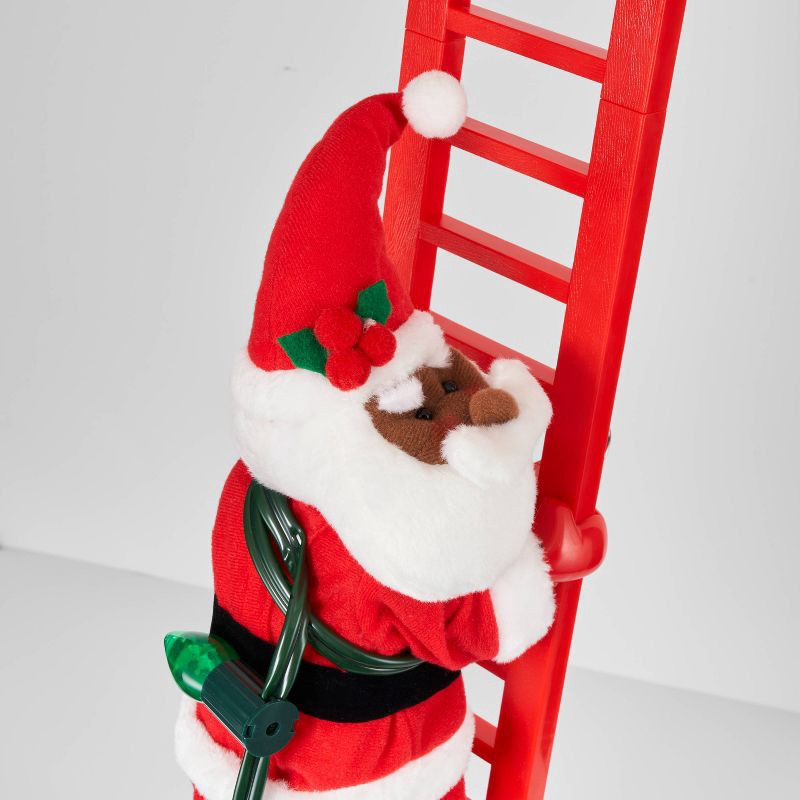 slide 3 of 5, Large Climbing Santa Decorative Christmas Figurine Red - Wondershop™, 1 ct