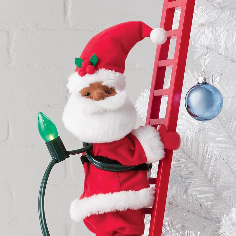 slide 4 of 5, Large Climbing Santa Decorative Christmas Figurine Red - Wondershop™, 1 ct