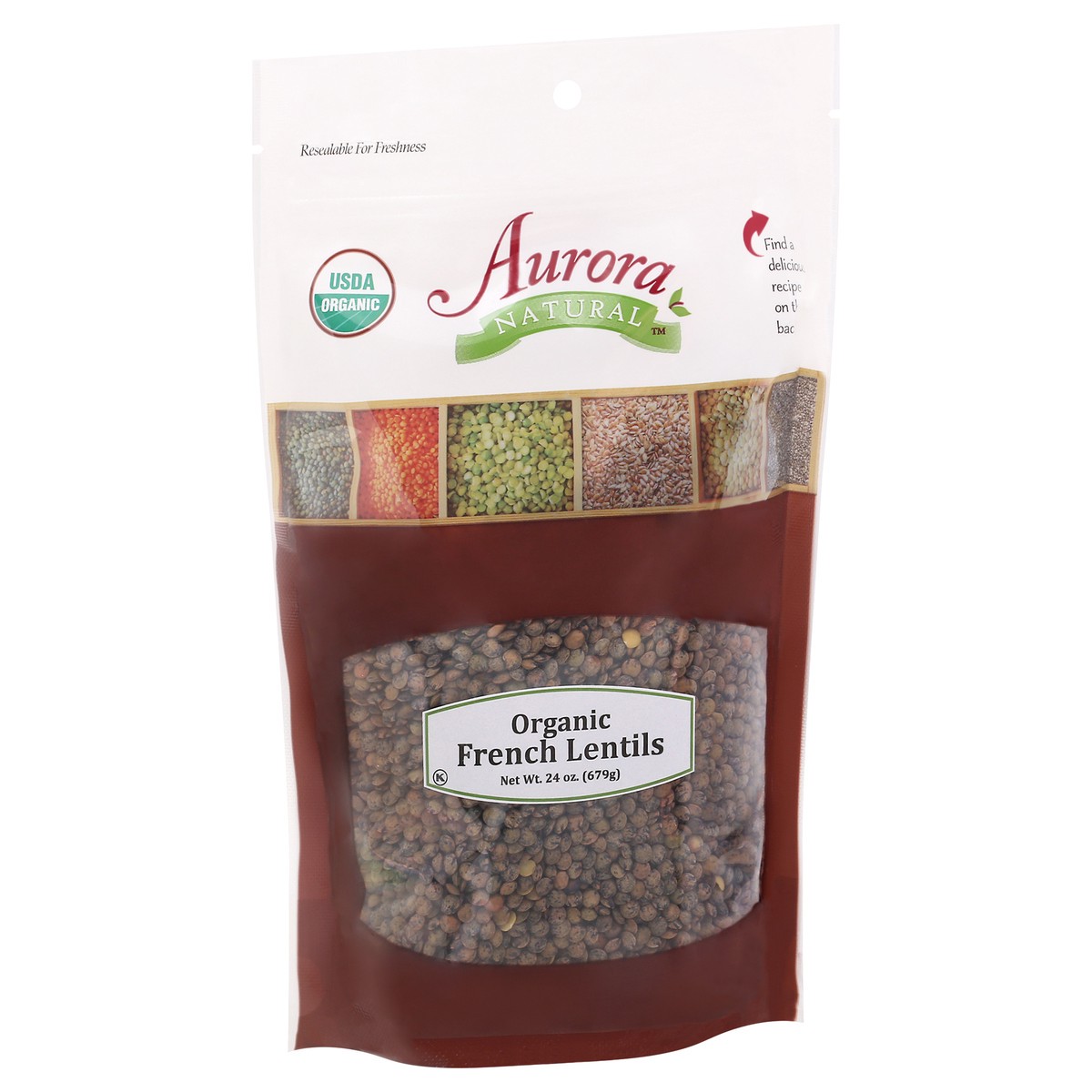 slide 2 of 9, Aurora Natural Natural Organic French Lentils 24 oz, 24 oz