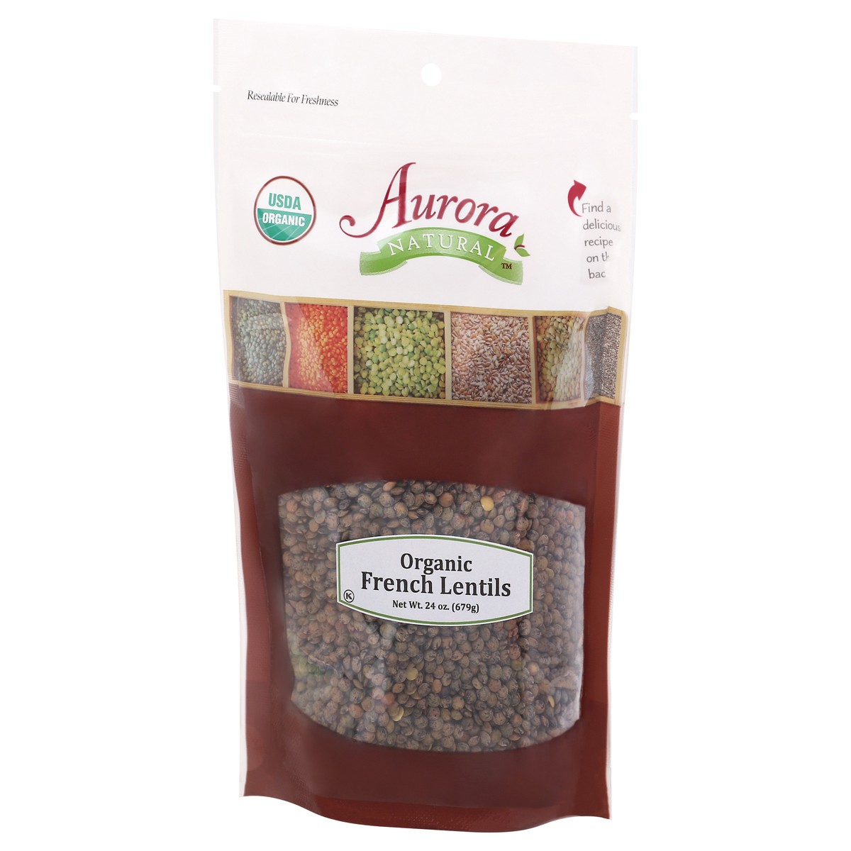 slide 3 of 9, Aurora Natural Natural Organic French Lentils 24 oz, 24 oz