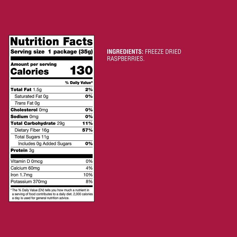 slide 4 of 4, Freeze Dried Raspberries - 1.25oz - Good & Gather™, 1.25 oz