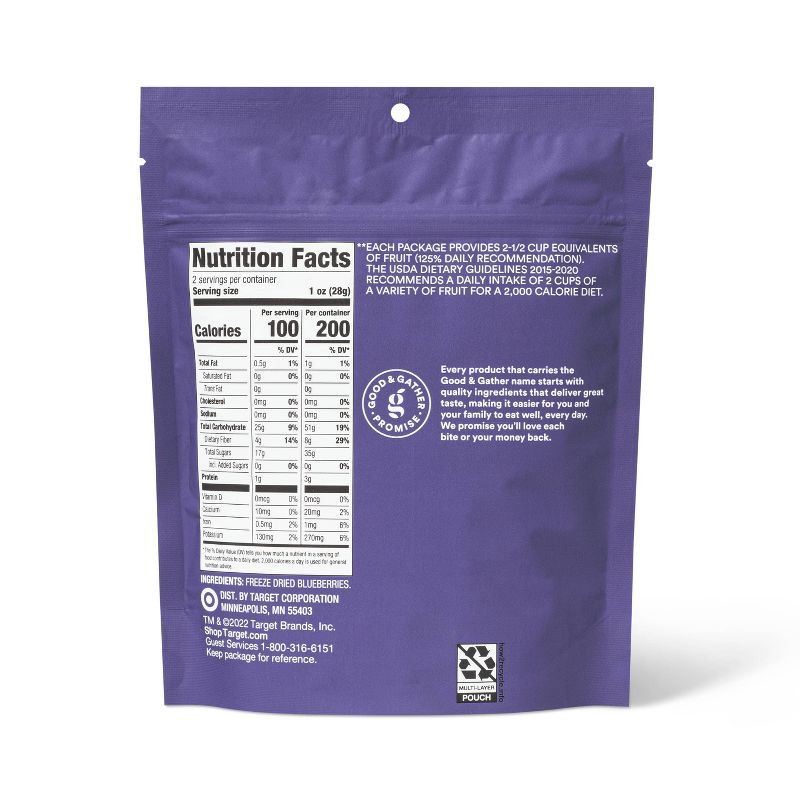 slide 3 of 3, Freeze Dried Blueberries - 2oz - Good & Gather™, 2 oz