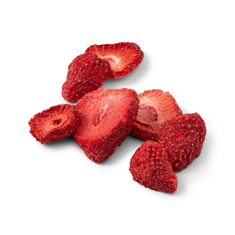 slide 2 of 3, Freeze Dried Strawberry Slices - 2oz - Good & Gather™, 2 oz