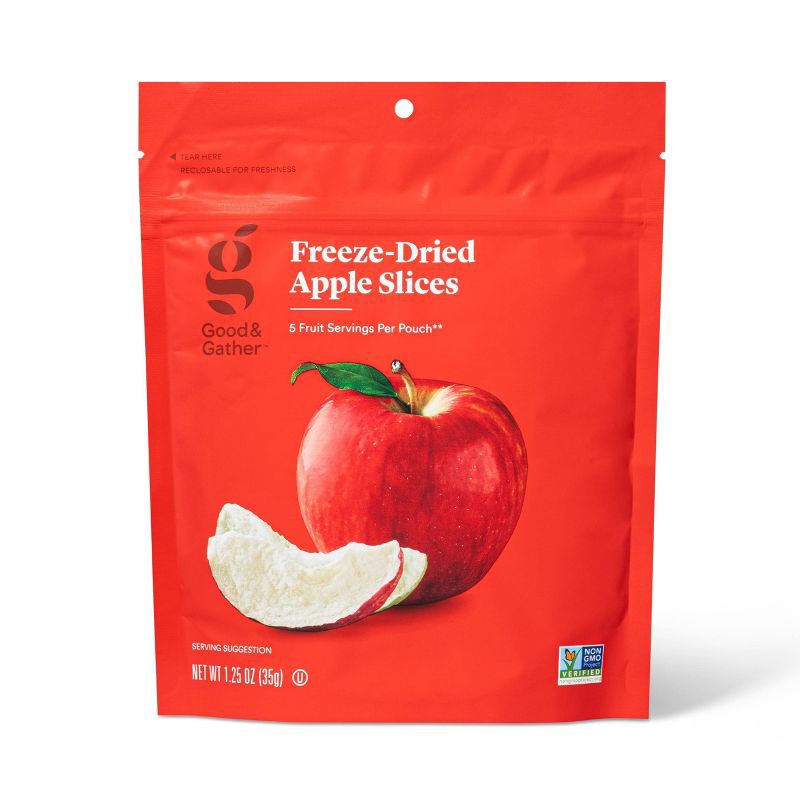 slide 1 of 3, Freeze Dried Apple Slices - 1.25oz - Good & Gather™, 1.25 oz