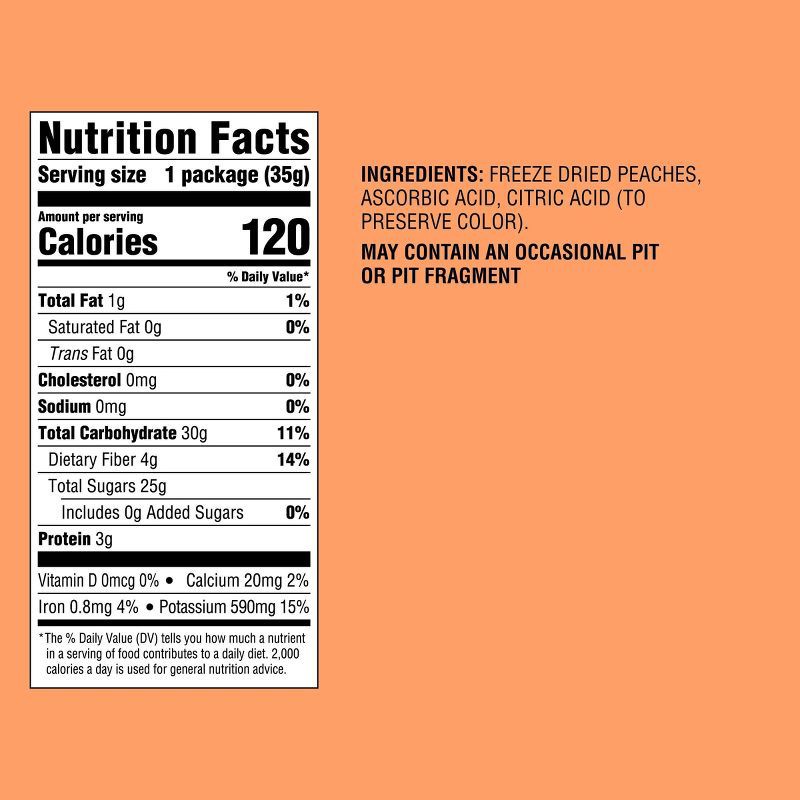 slide 4 of 4, Freeze Dried Peach Slices - 1.25oz - Good & Gather™, 1.25 oz