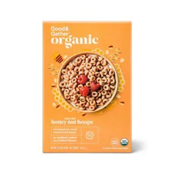 Organic Honey Nut Hoops Breakfast Cereal - 12.25oz - Good & Gather™