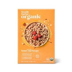 Organic Honey Nut Hoops Breakfast Cereal - 12.25oz - Good & Gather™