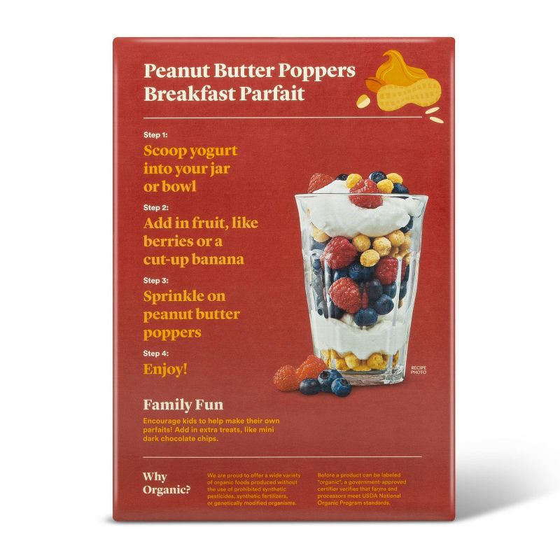 slide 3 of 5, Organic Peanut Butter Poppers 10oz - Good & Gather™, 10 oz