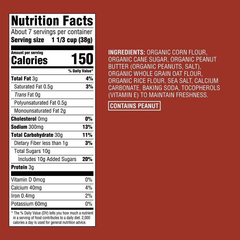 slide 5 of 5, Organic Peanut Butter Poppers 10oz - Good & Gather™, 10 oz