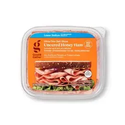 Lower Sodium Uncured Honey Ham Ultra-Thin Deli Slices - 8oz - Good & Gather™