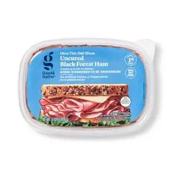 Uncured Black Forest Ham Ultra-Thin Deli Slices - 16oz - Good & Gather™