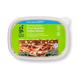 Lower Sodium Oven Roasted Turkey Breast Ultra-Thin Deli Slices - 16oz - Good & Gather™