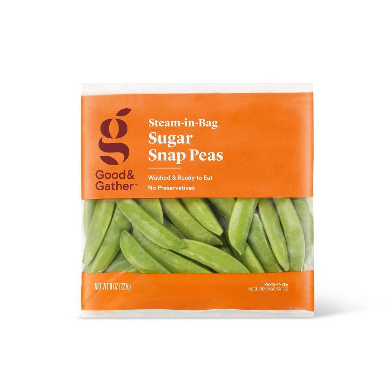 slide 1 of 4, Sugar Snap Peas - 8oz - Good & Gather™, 8 oz