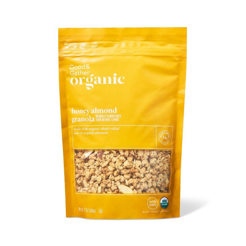 slide 1 of 3, Honey Almond Granola - 12oz - Good & Gather™, 12 oz