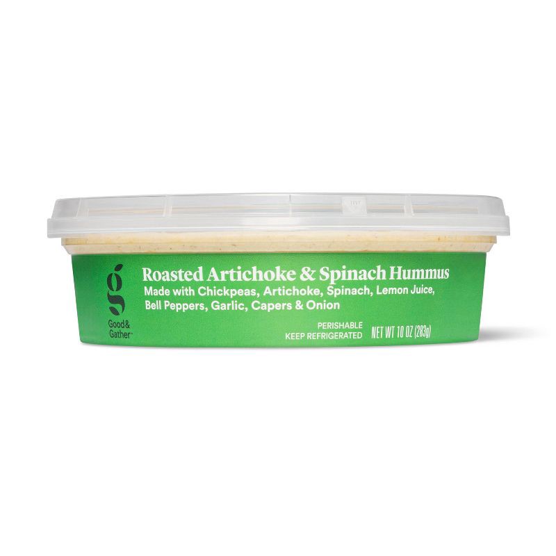 slide 4 of 4, Roasted Artichoke and Spinach Hummus - 10oz - Good & Gather™, 10 oz