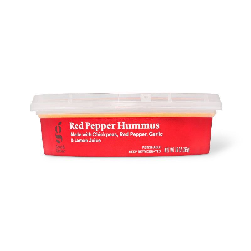 slide 3 of 4, Red Pepper Hummus - 10oz - Good & Gather™, 10 oz