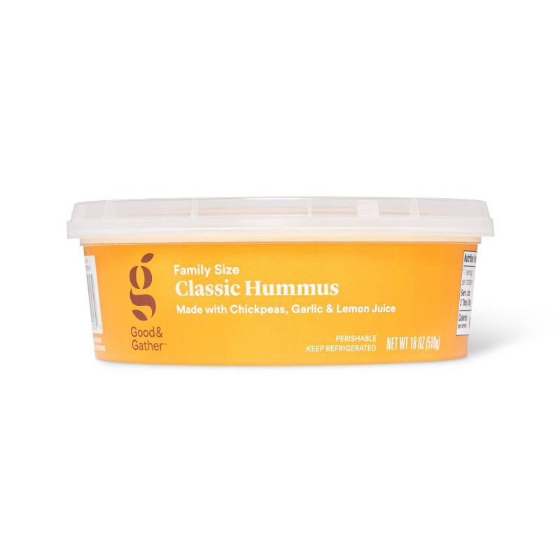 slide 2 of 4, Classic Hummus - 18oz - Good & Gather™, 18 oz