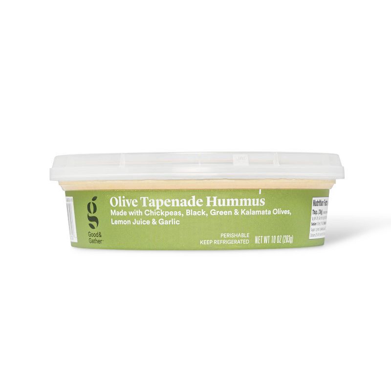 slide 2 of 4, Olive Tapenade Hummus - 10oz - Good & Gather™, 10 oz