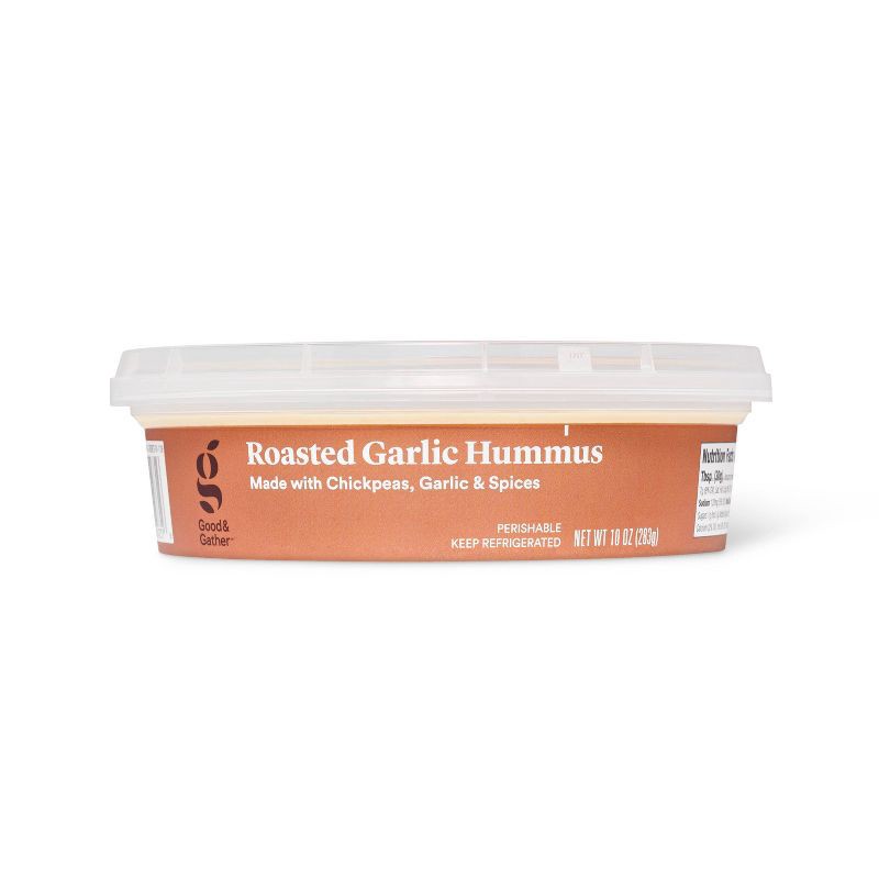slide 3 of 5, Roasted Garlic Hummus - 10oz - Good & Gather™, 10 oz