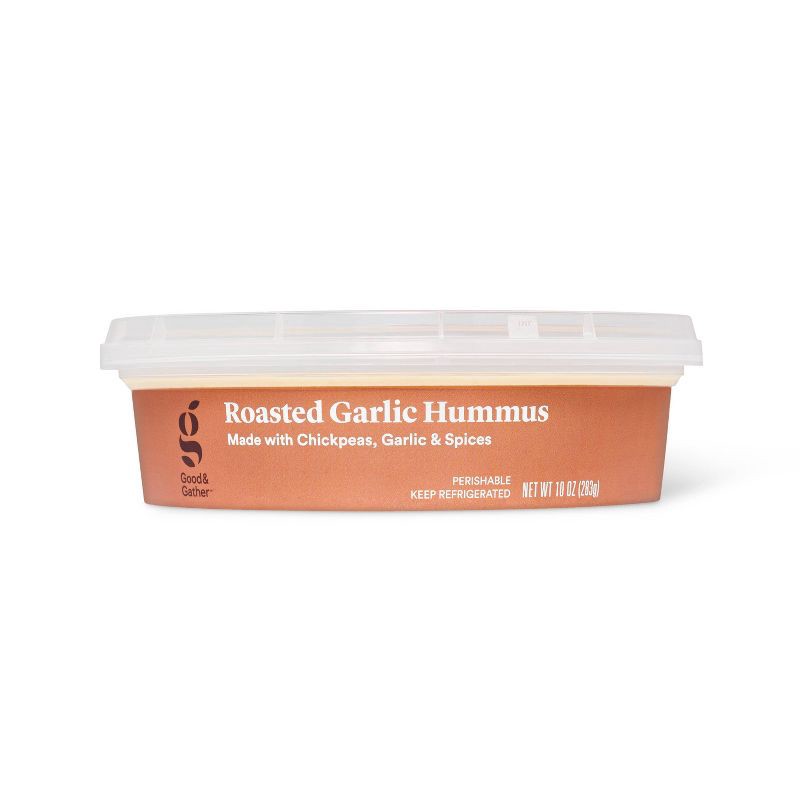 slide 4 of 5, Roasted Garlic Hummus - 10oz - Good & Gather™, 10 oz