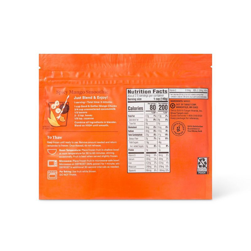 slide 2 of 4, Frozen Mango Fruit Chunks - 12oz - Good & Gather™, 12 oz