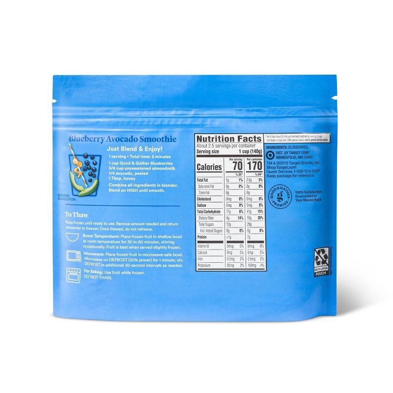 slide 2 of 4, Frozen Blueberries - 12oz - Good & Gather™, 12 oz