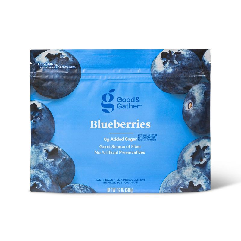 slide 1 of 4, Frozen Blueberries - 12oz - Good & Gather™, 12 oz