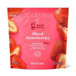 Frozen Sliced Strawberries - 16oz - Good & Gather™