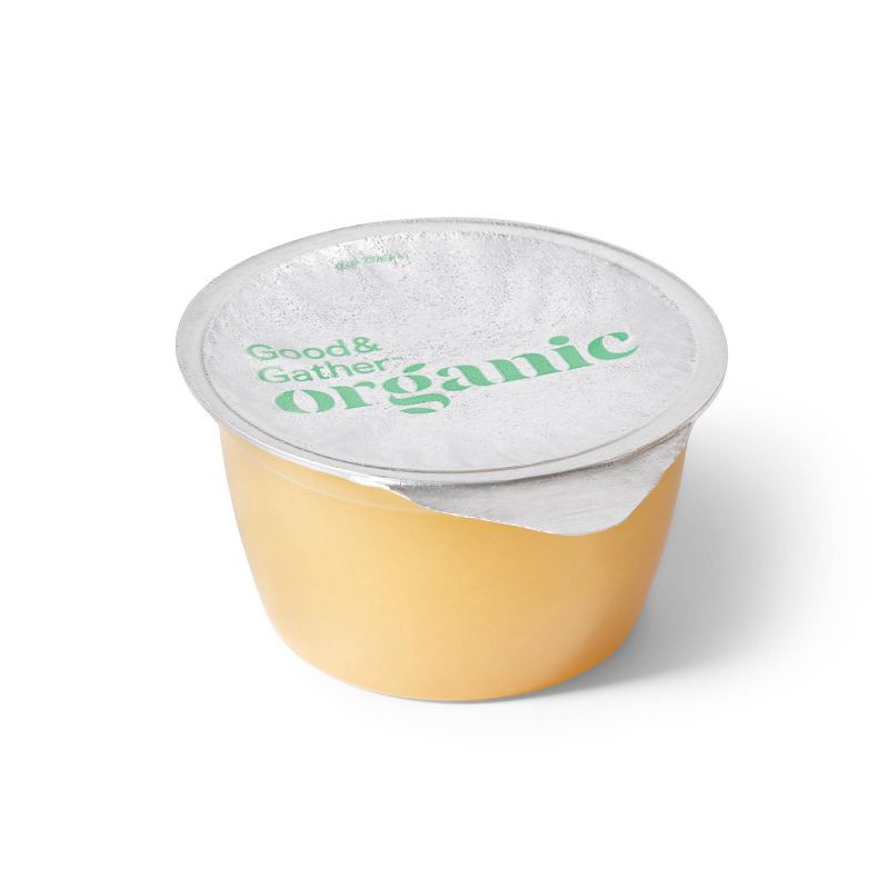 slide 3 of 3, Organic Unsweetened Applesauce Cups - 6ct - Good & Gather™, 6 ct