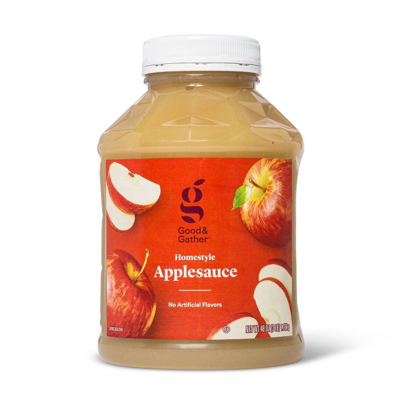 slide 1 of 3, Homestyle Applesauce Jar - 48oz - Good & Gather™, 48 oz