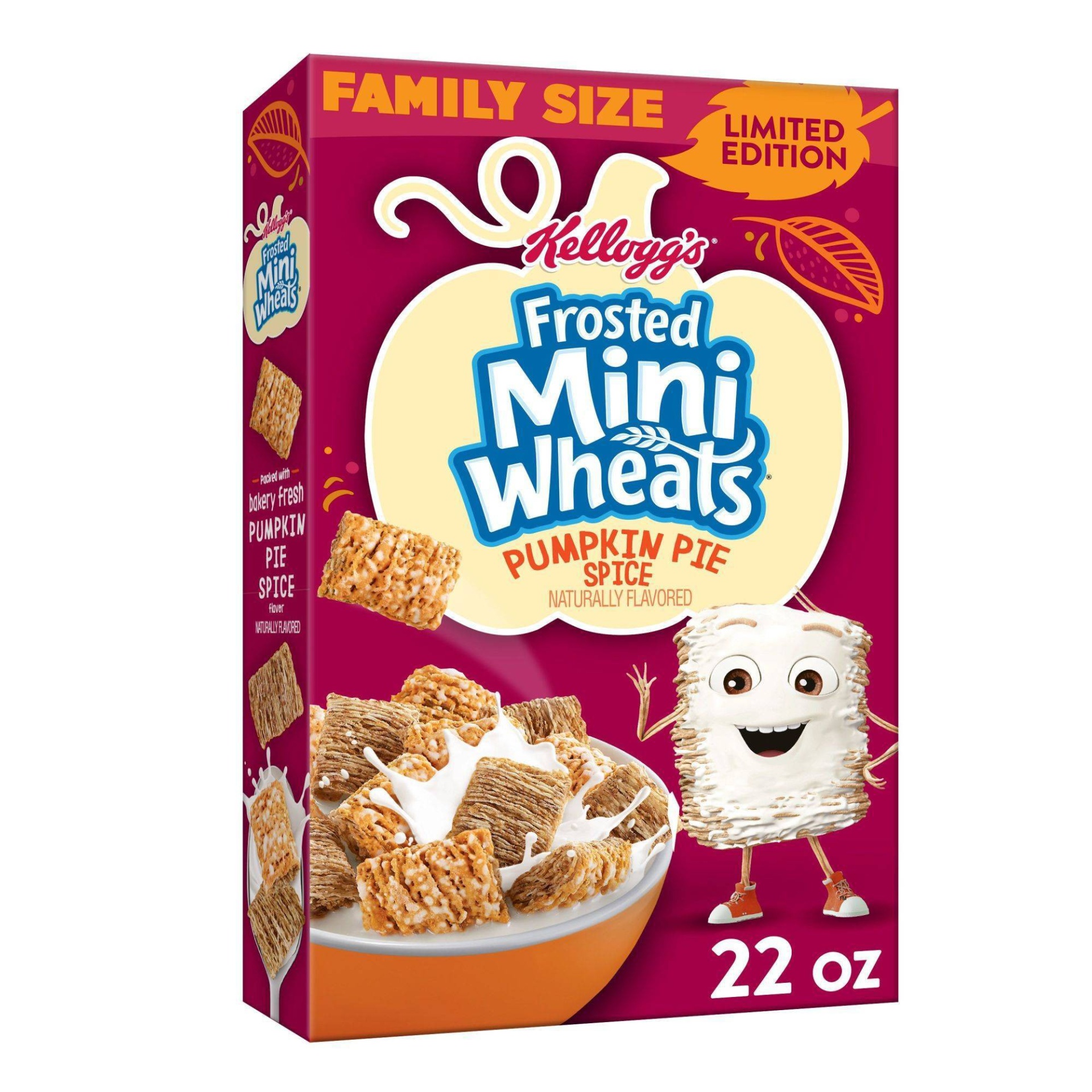 Frosted Mini-Wheats Frosted Mini Wheats Pumpkin Spice Family Size ...