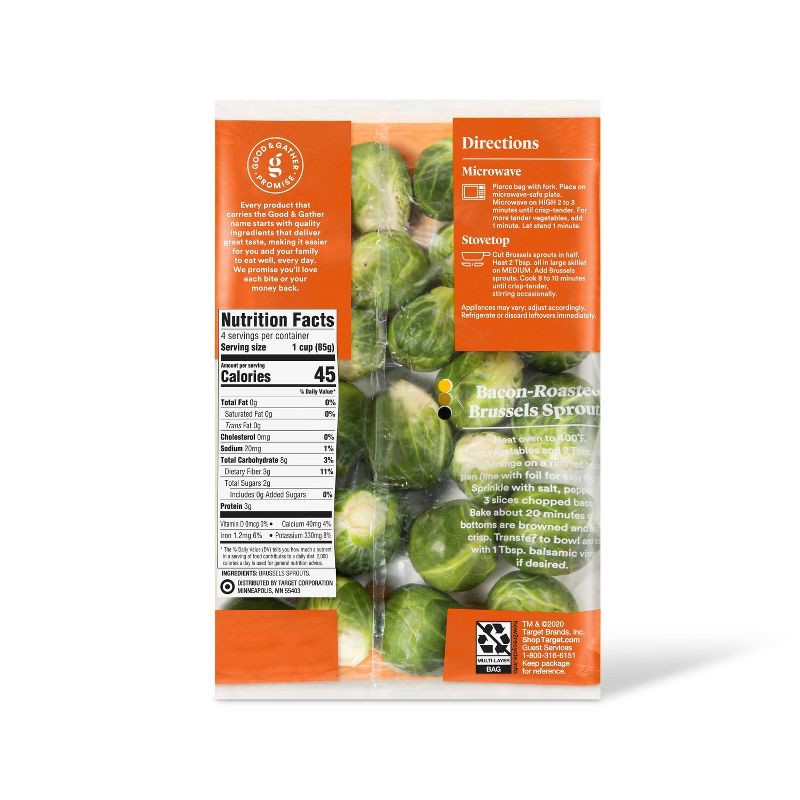 slide 3 of 4, Brussels Sprouts - 12oz - Good & Gather™, 12 oz