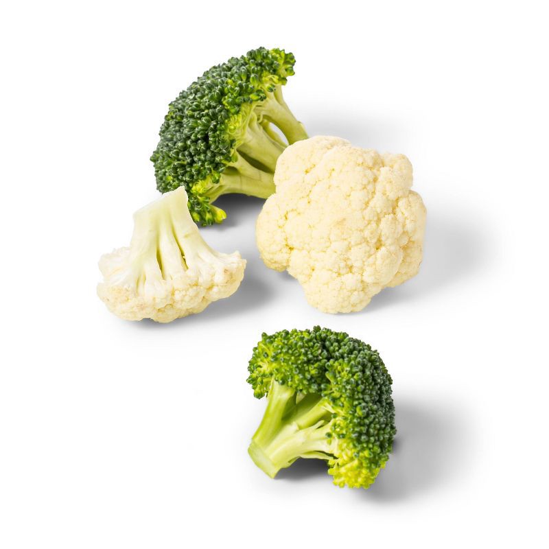 slide 2 of 4, Broccoli & Cauliflower - 12oz - Good & Gather™, 12 oz