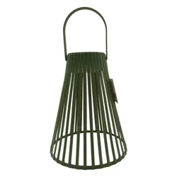 ROOM & RETREAT Roomn & Retreat Solar Powered Led Lantern, Green