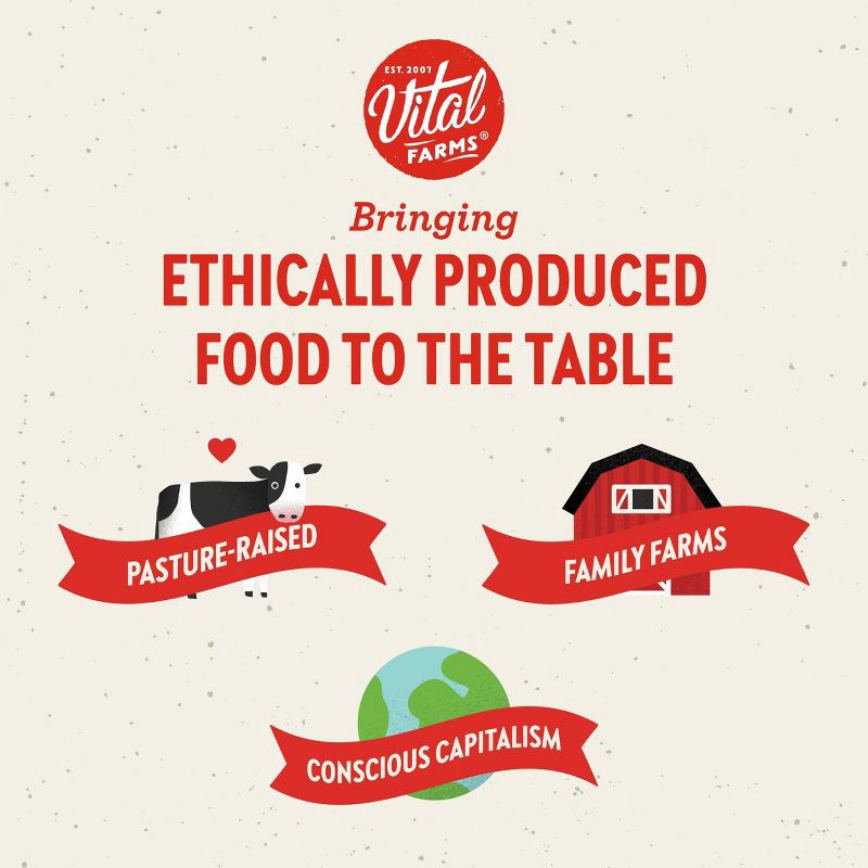 slide 9 of 9, Vital Farms Pasture-Raised Sea Salted Butter - 8oz, 8 oz