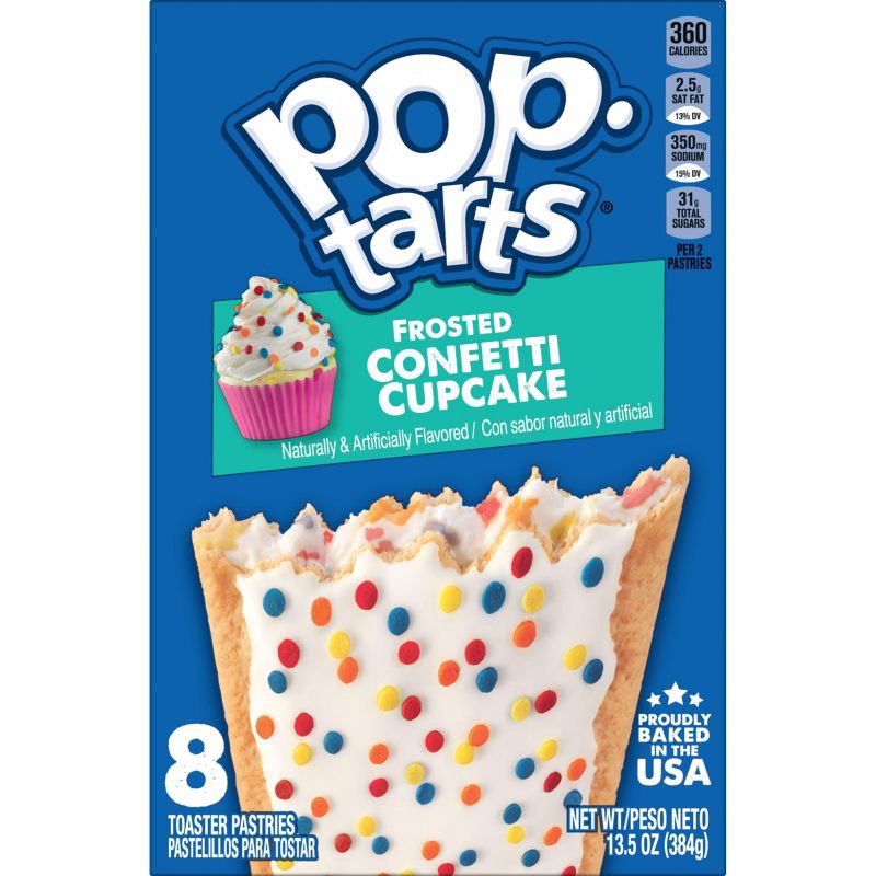 slide 2 of 9, Pop-Tarts Frosted Confetti Cupcake Pastries- 8ct /13.5oz, 8 ct; 13.5 oz