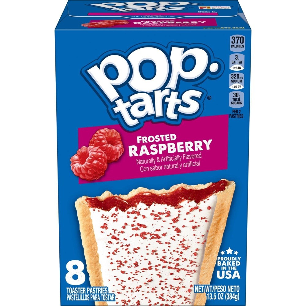 slide 5 of 7, Pop-Tarts Frosted Raspberry Pastries - 8ct / 13.54oz, 8 ct, 13.54 oz