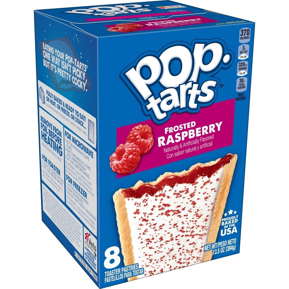 slide 7 of 7, Pop-Tarts Frosted Raspberry Pastries - 8ct / 13.54oz, 8 ct, 13.54 oz