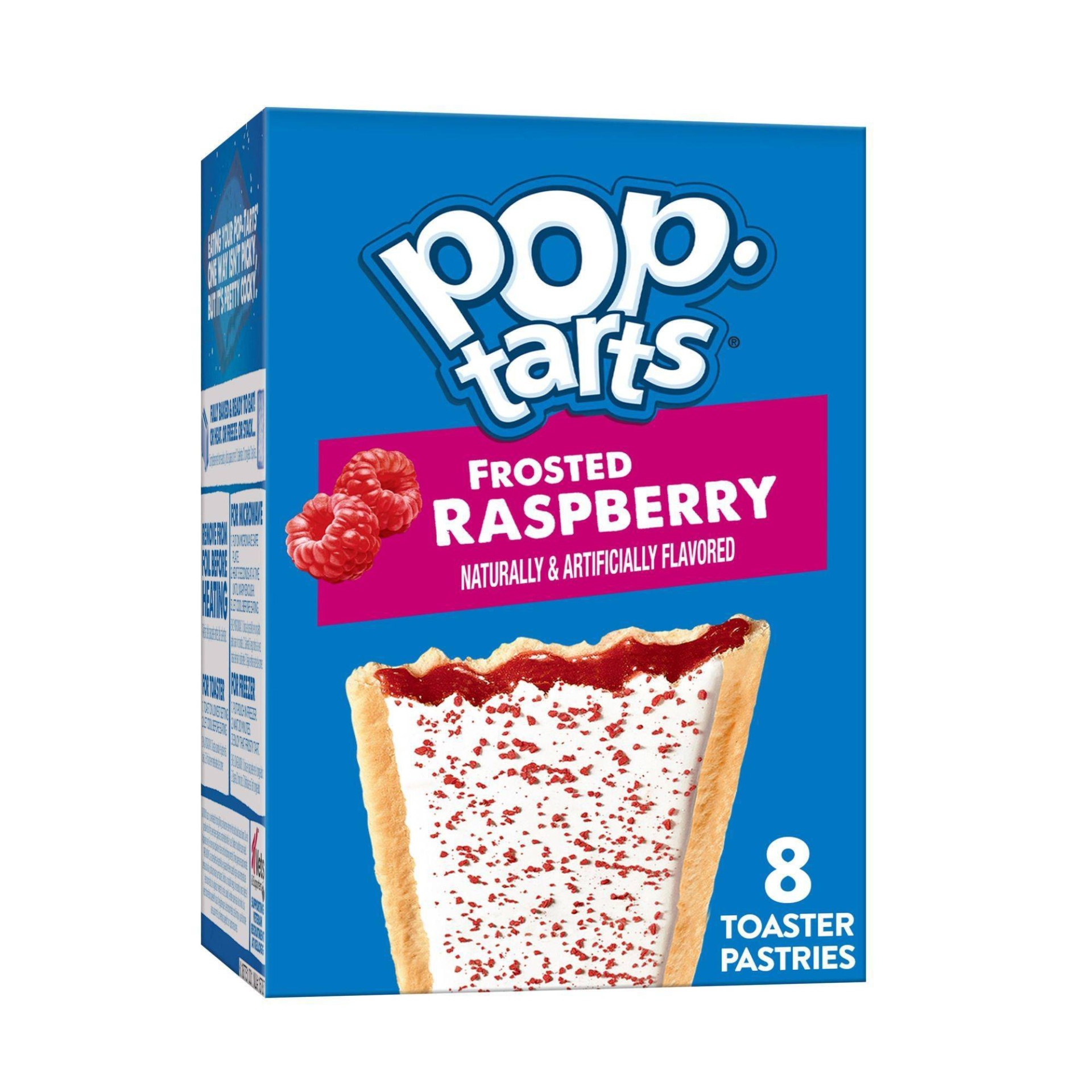 slide 1 of 7, Pop-Tarts Frosted Raspberry Pastries - 8ct / 13.54oz, 8 ct, 13.54 oz