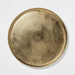 17.6&quot; Round Aluminum Tray Gold - Threshold™